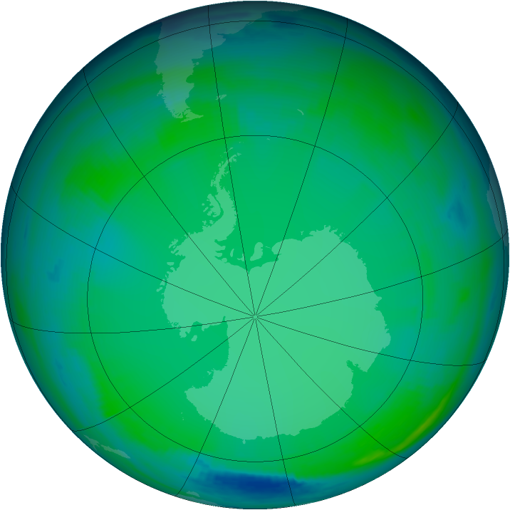 Ozone Map 1999-07-07